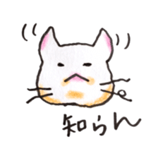 White cat of Pochi sticker #5855171