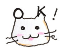 White cat of Pochi sticker #5855180