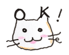 White cat of Pochi sticker #5855180
