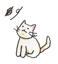 White cat of Pochi sticker #5855183