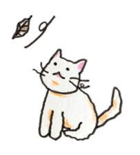 White cat of Pochi sticker #5855183