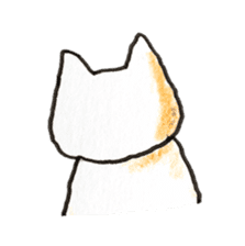 White cat of Pochi sticker #5855184
