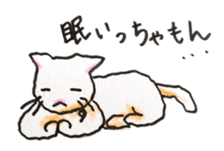 White cat of Pochi sticker #5855185