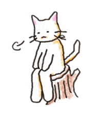 White cat of Pochi sticker #5855187