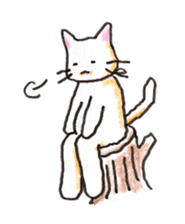 White cat of Pochi sticker #5855187