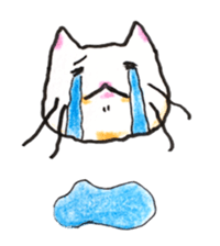 White cat of Pochi sticker #5855191