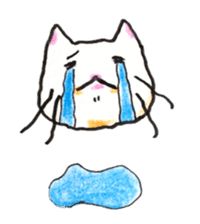 White cat of Pochi sticker #5855191