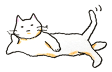 White cat of Pochi sticker #5855194
