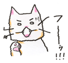 White cat of Pochi sticker #5855195