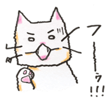 White cat of Pochi sticker #5855195