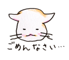 White cat of Pochi sticker #5855197