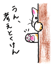 White cat of Pochi sticker #5855205