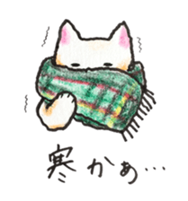 White cat of Pochi sticker #5855208