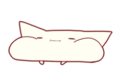 Languid soft cat sticker #5855239