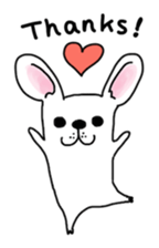 Happy French Bulldog sticker #5855610