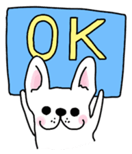 Happy French Bulldog sticker #5855611