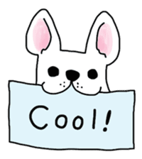 Happy French Bulldog sticker #5855613