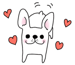 Happy French Bulldog sticker #5855615