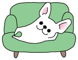 Happy French Bulldog sticker #5855621