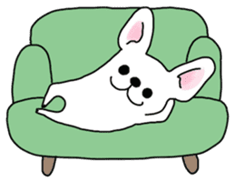 Happy French Bulldog sticker #5855621