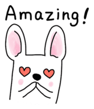 Happy French Bulldog sticker #5855624