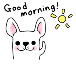 Happy French Bulldog sticker #5855633