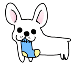 Happy French Bulldog sticker #5855635