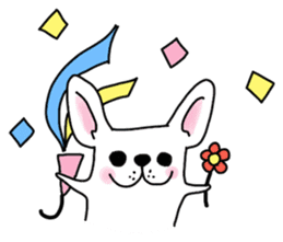 Happy French Bulldog sticker #5855642