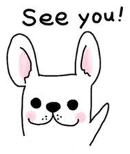 Happy French Bulldog sticker #5855649