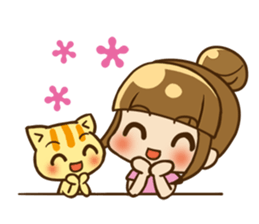 sweet girl talk with you sticker #5856341