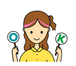 highlighted hair girl sticker #5856690