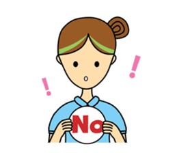 highlighted hair girl sticker #5856691