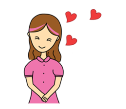 highlighted hair girl sticker #5856696