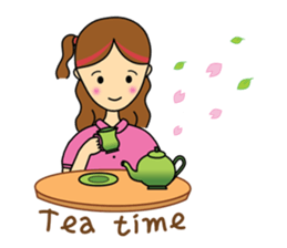 highlighted hair girl sticker #5856721