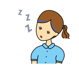 highlighted hair girl sticker #5856722