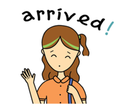 highlighted hair girl sticker #5856724