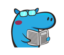 Sleepy Blue Hypoo sticker #5857452