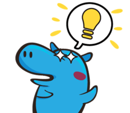 Sleepy Blue Hypoo sticker #5857459