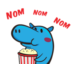 Sleepy Blue Hypoo sticker #5857461