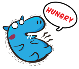 Sleepy Blue Hypoo sticker #5857462