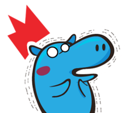 Sleepy Blue Hypoo sticker #5857464