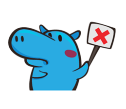 Sleepy Blue Hypoo sticker #5857465