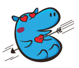 Sleepy Blue Hypoo sticker #5857470