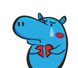 Sleepy Blue Hypoo sticker #5857473