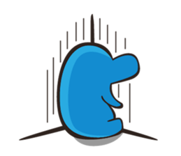 Sleepy Blue Hypoo sticker #5857488