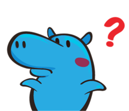 Sleepy Blue Hypoo sticker #5857489