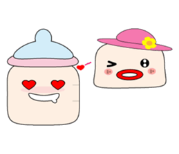 Milk bottle baby and Thick lips baby sticker #5857849