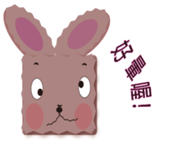 Home plate girl&Box bunny sticker #5857977