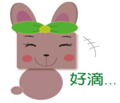 Home plate girl&Box bunny sticker #5857978