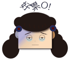 Home plate girl&Box bunny sticker #5857997